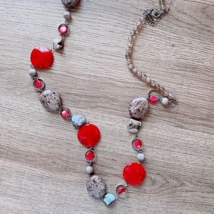 Red beads necklace